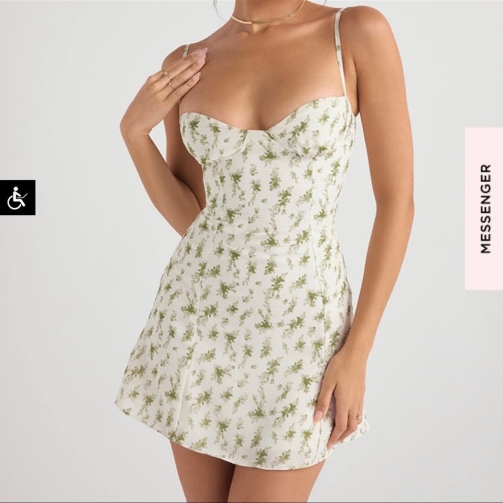 House Of CB garden print mini dress